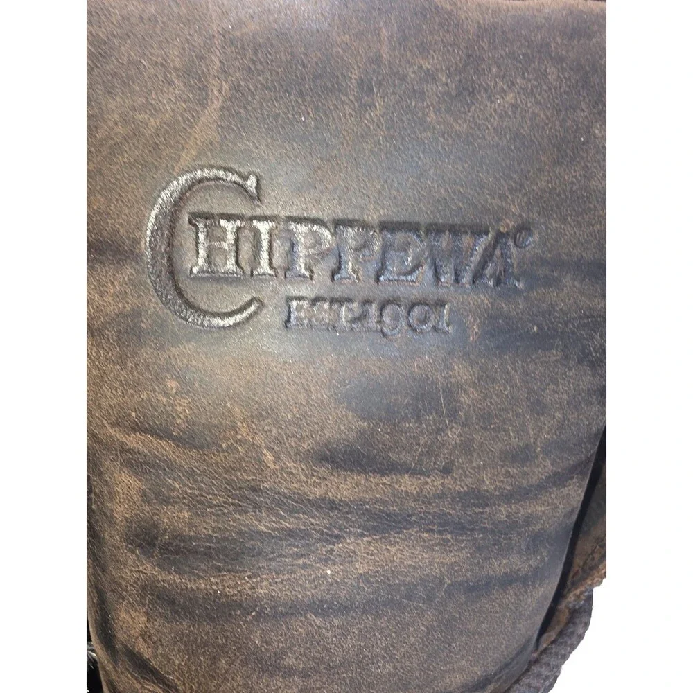Chippewa Logger Boots Men’s Size 9 EEE Brown Waterproof Leather Steel Toe